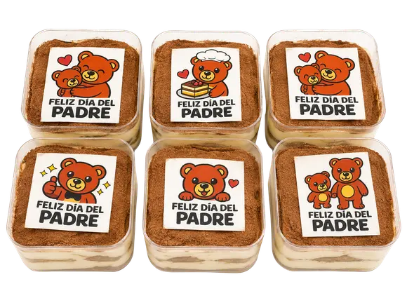 Postres personalizados con logo empresarial