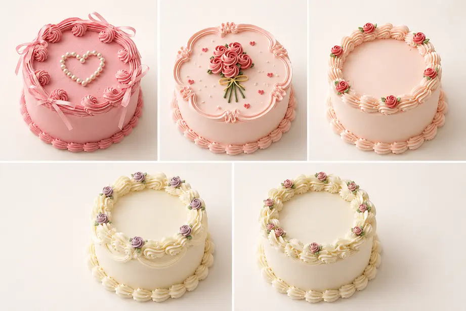 Diseños disponibles de Flower Cake Signature Box
