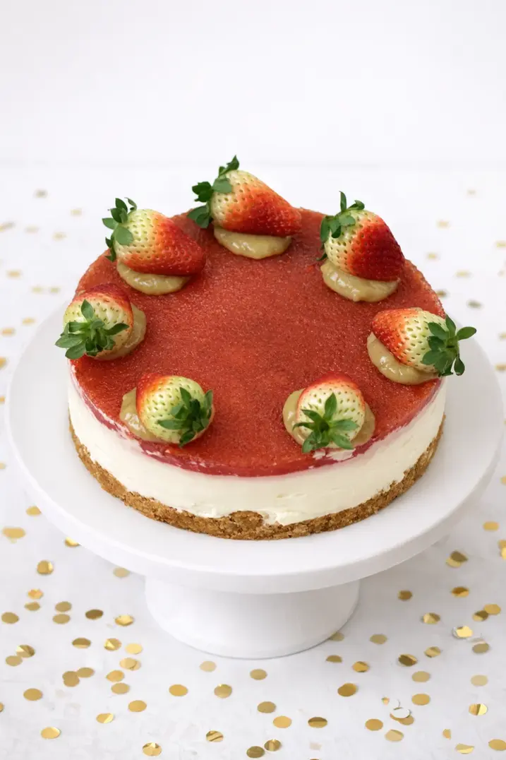 Cheesecake de Fresa KETO